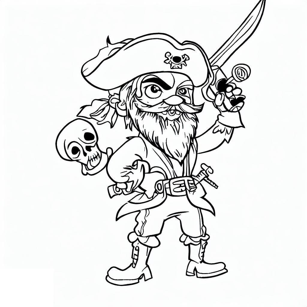 Pirate coloring pages