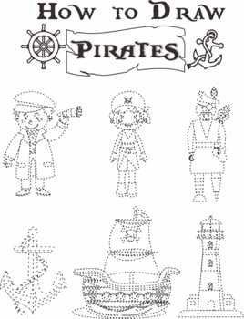 How to draw pirates easy fun drawing book for kids age