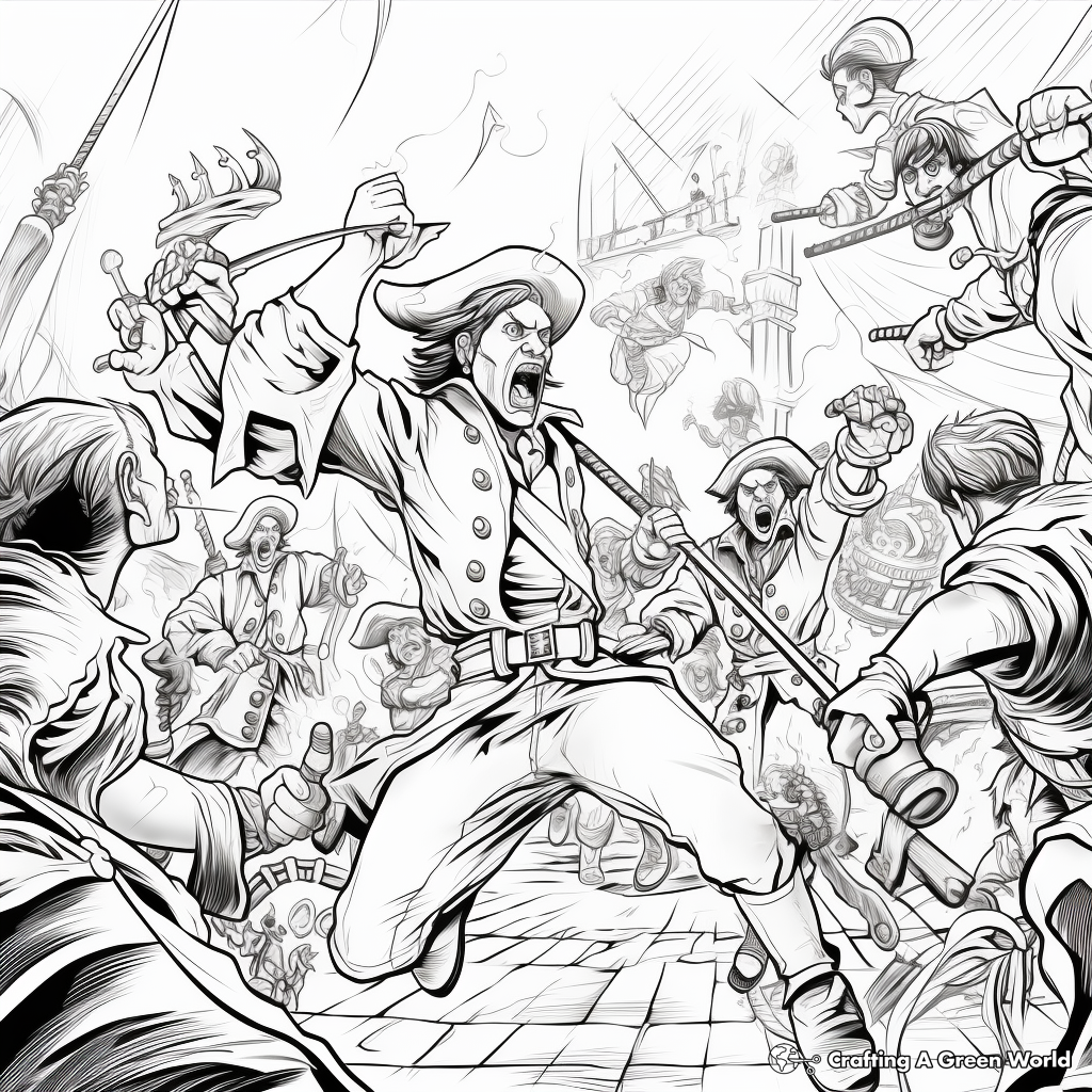 Pirate coloring pages