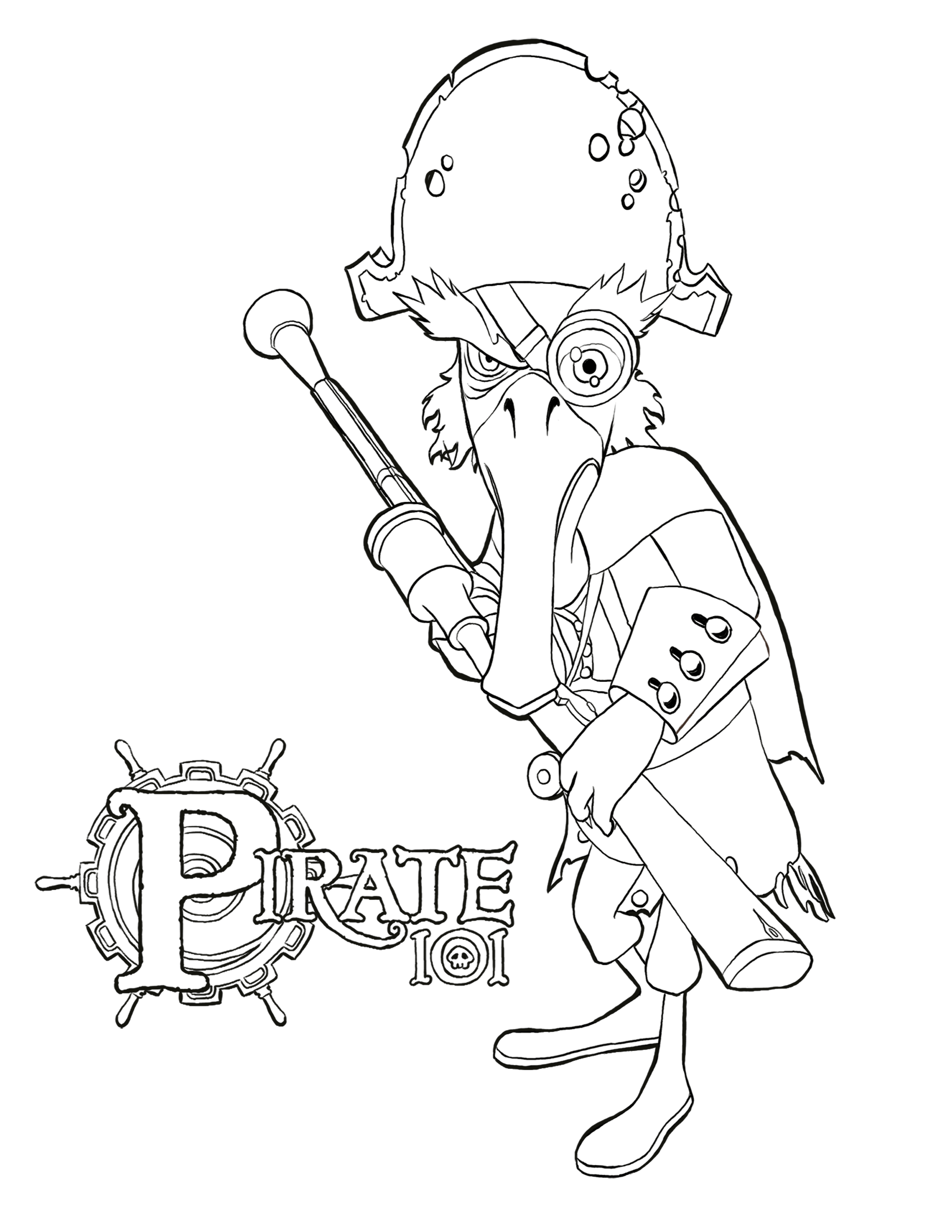 Pirate coloring pages free online game