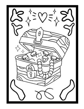 Pirate coloring pages treasure flag ship and map printable coloring pages pdf