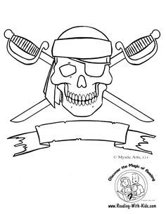 Jolly roger pirate flag coloring page free pirates printable dibujos piratas pãginas para colorear piratas