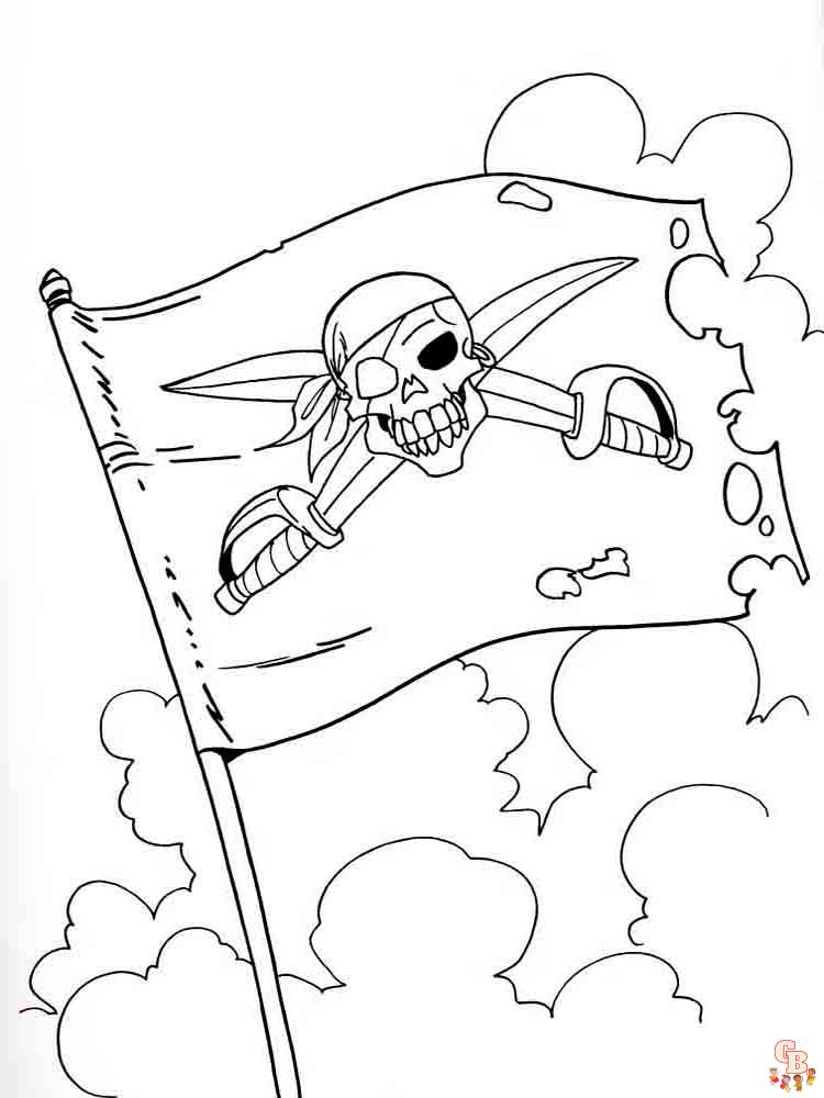 Pirate coloring pages free printable sheets for kids