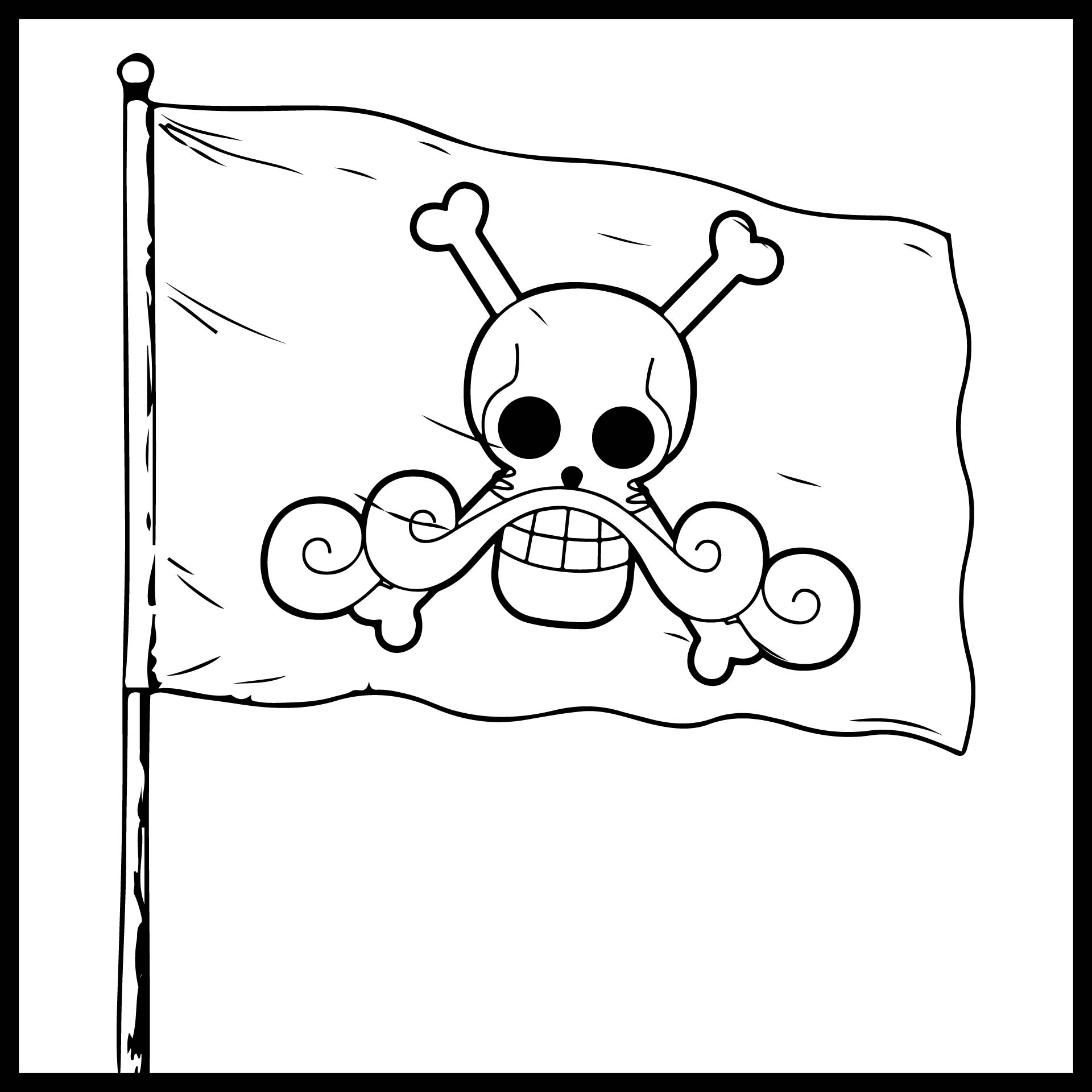 Best printable pirate skull and crossbones pdf for free at