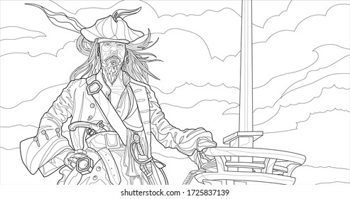 Thousand colouring pages pirates royalty