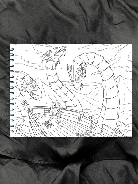Pirates coloring book for adults