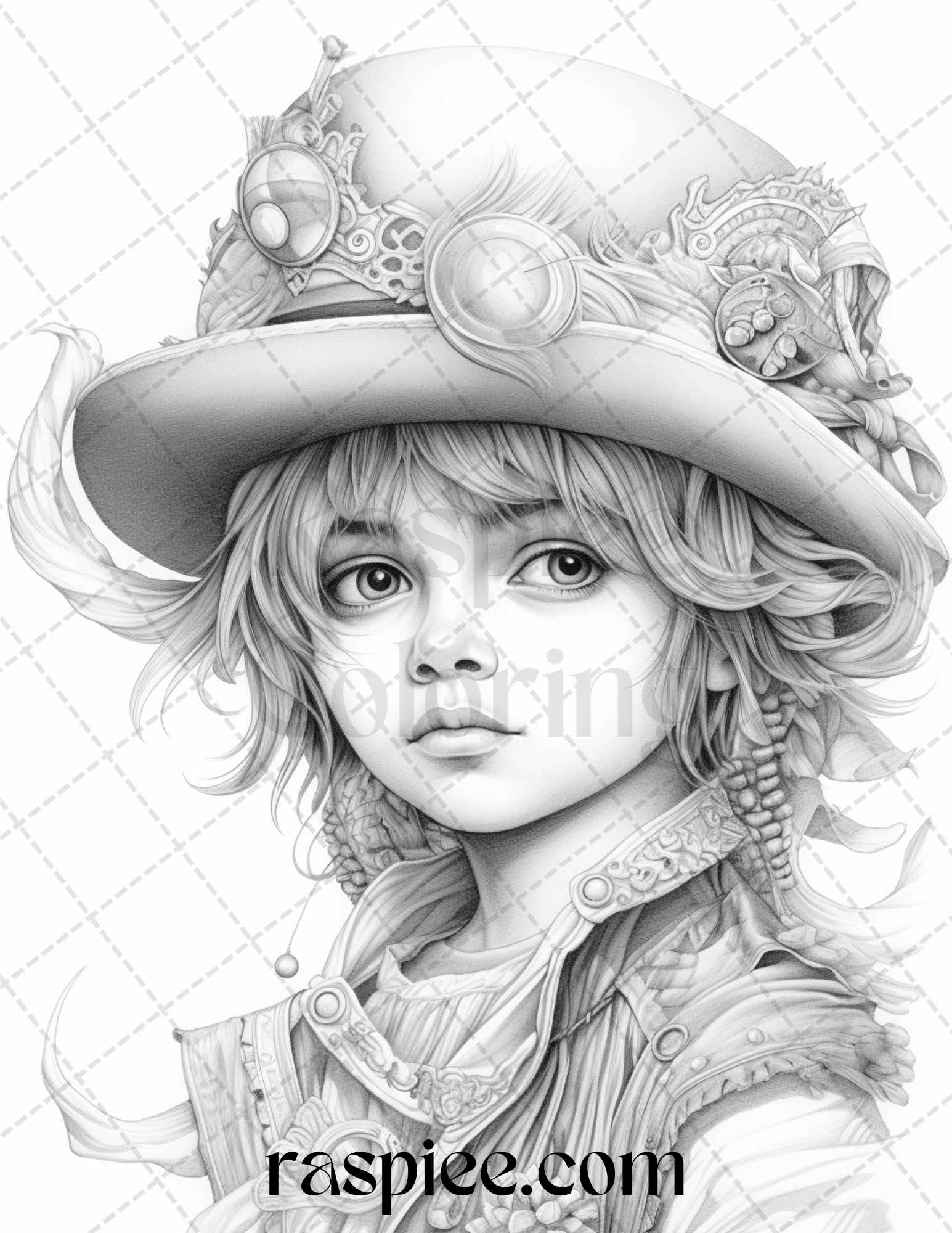 Adorable pirates grayscale coloring pages printable for adults pdf â coloring