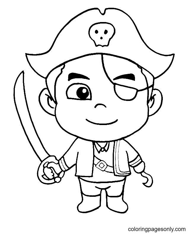 Pirate coloring pages printable for free download