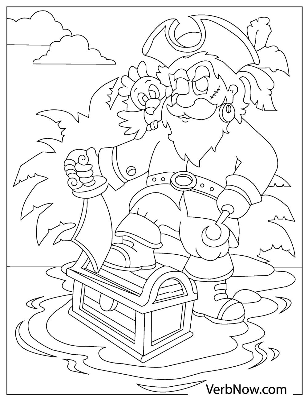 Free pirates coloring pages for download printable pdf
