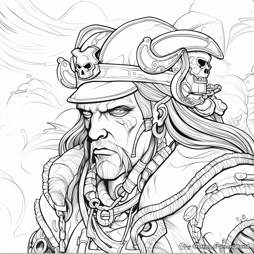 Pirate coloring pages