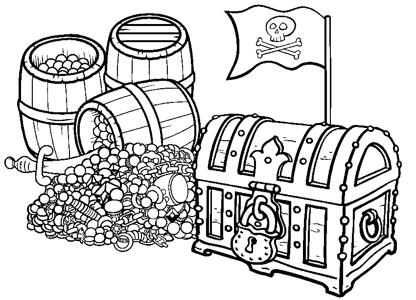 Pirate coloring pages printable for free download