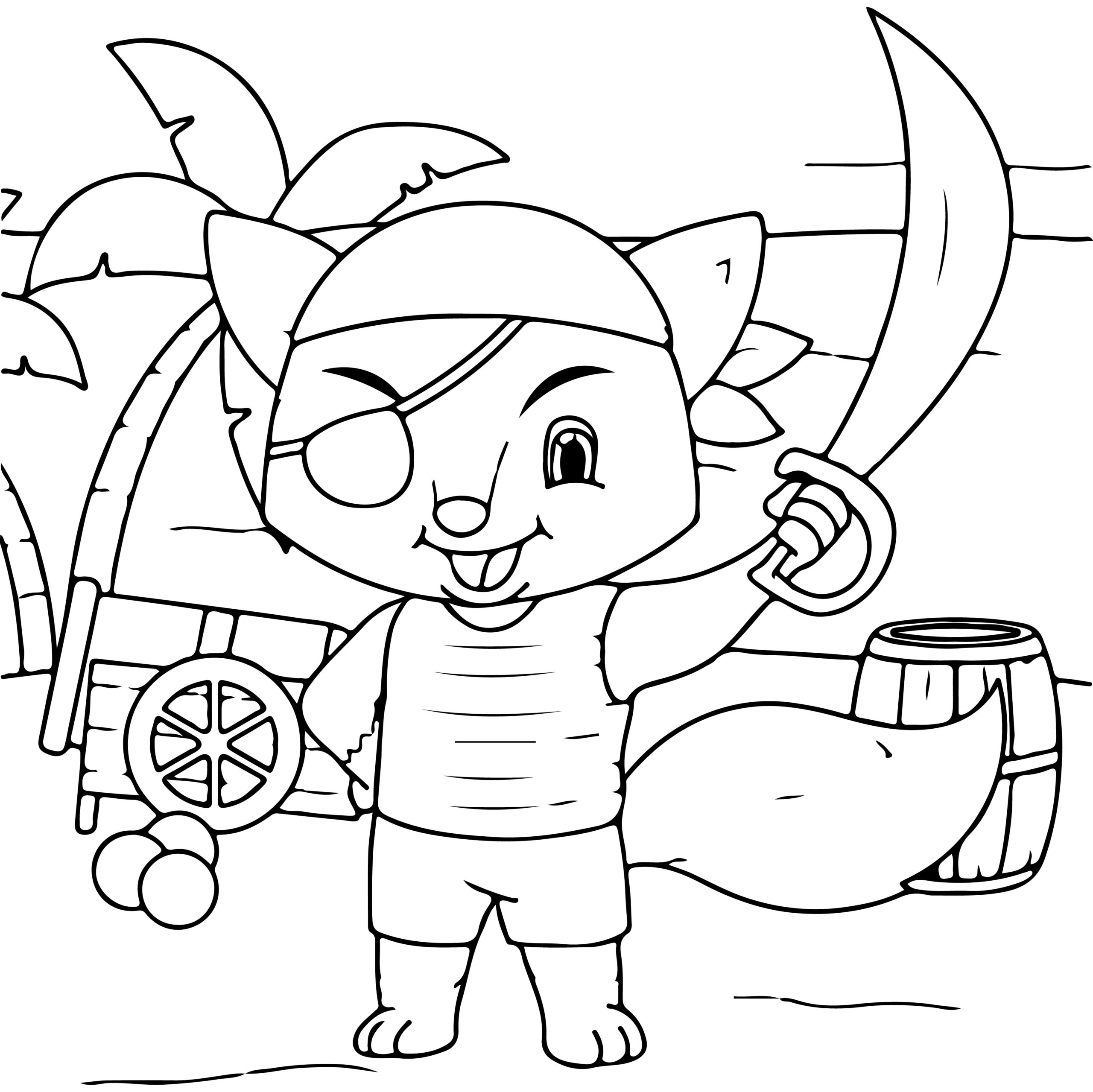 Pirate animals coloring book pirate animals coloring pages made by teachers