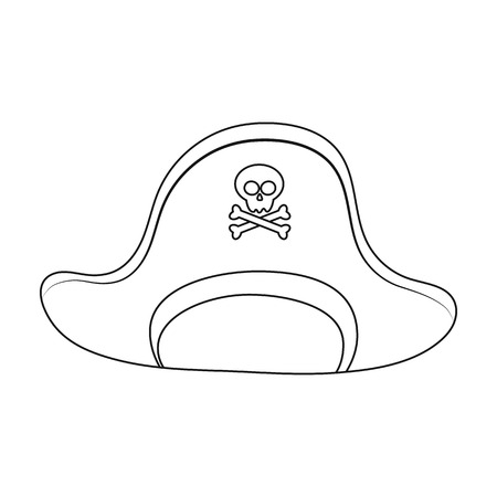 Pirate hat sketch stock photos and images