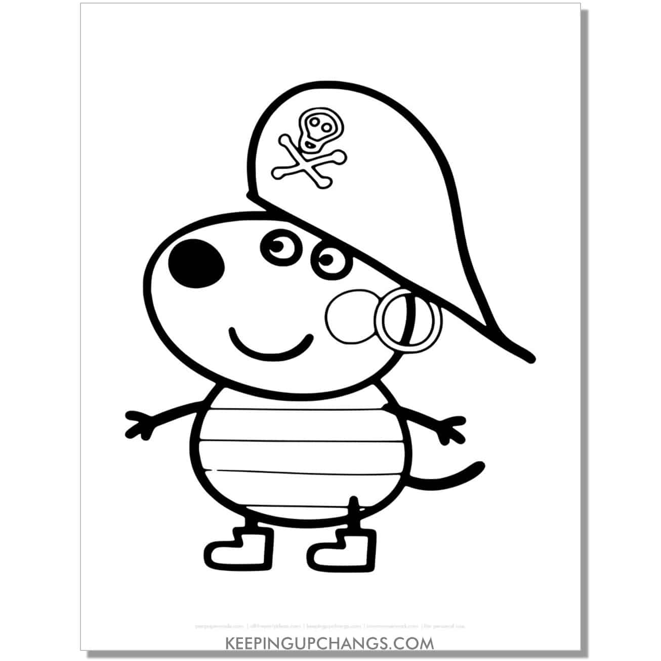 Free peppa the pig coloring pages sheets popular printables