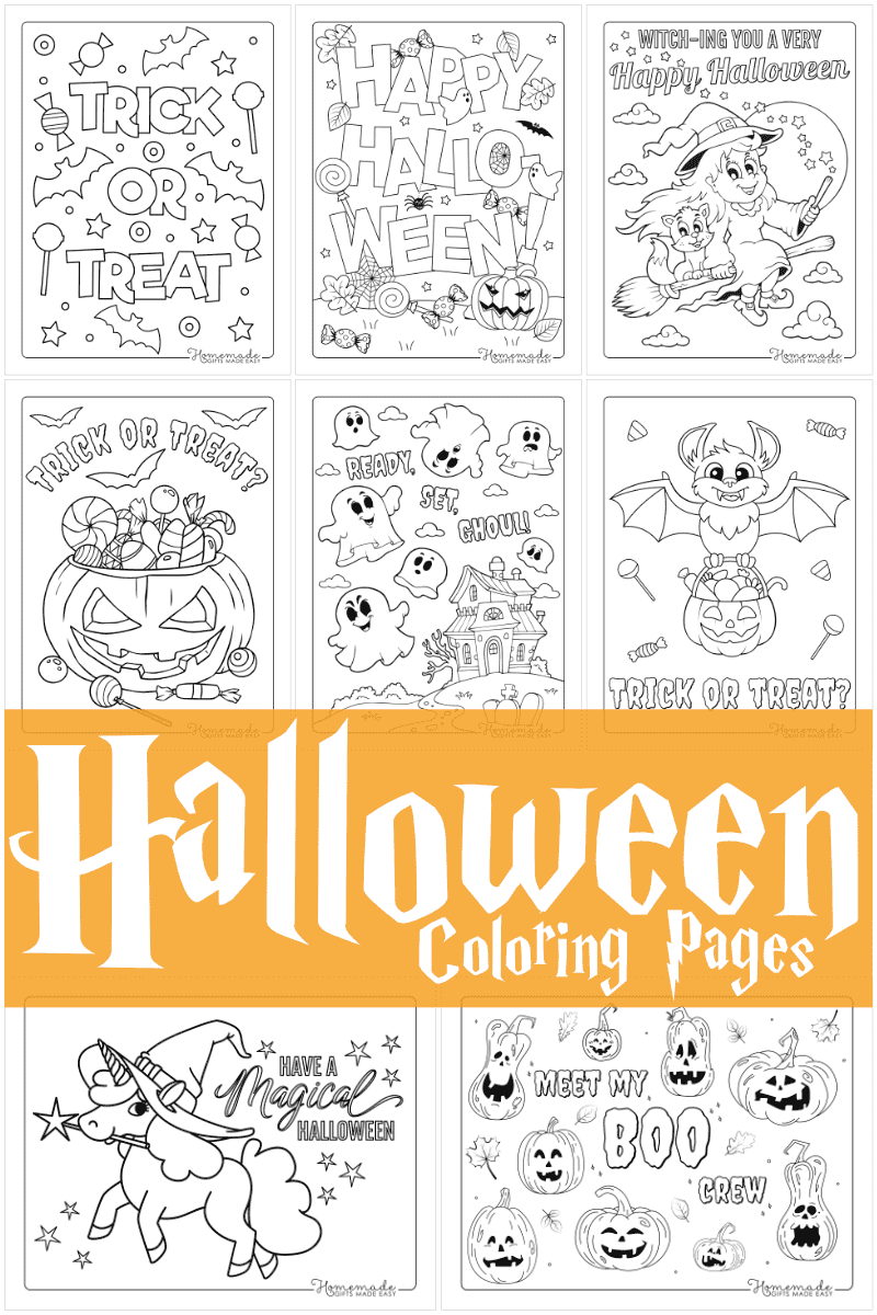 Free printable halloween coloring pages