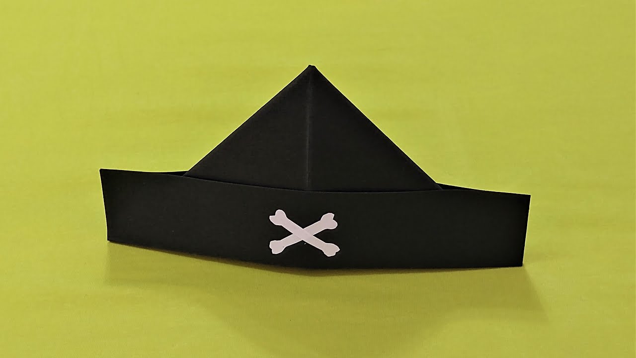 Paper pirate hat easy origai things fro paper fun for kids