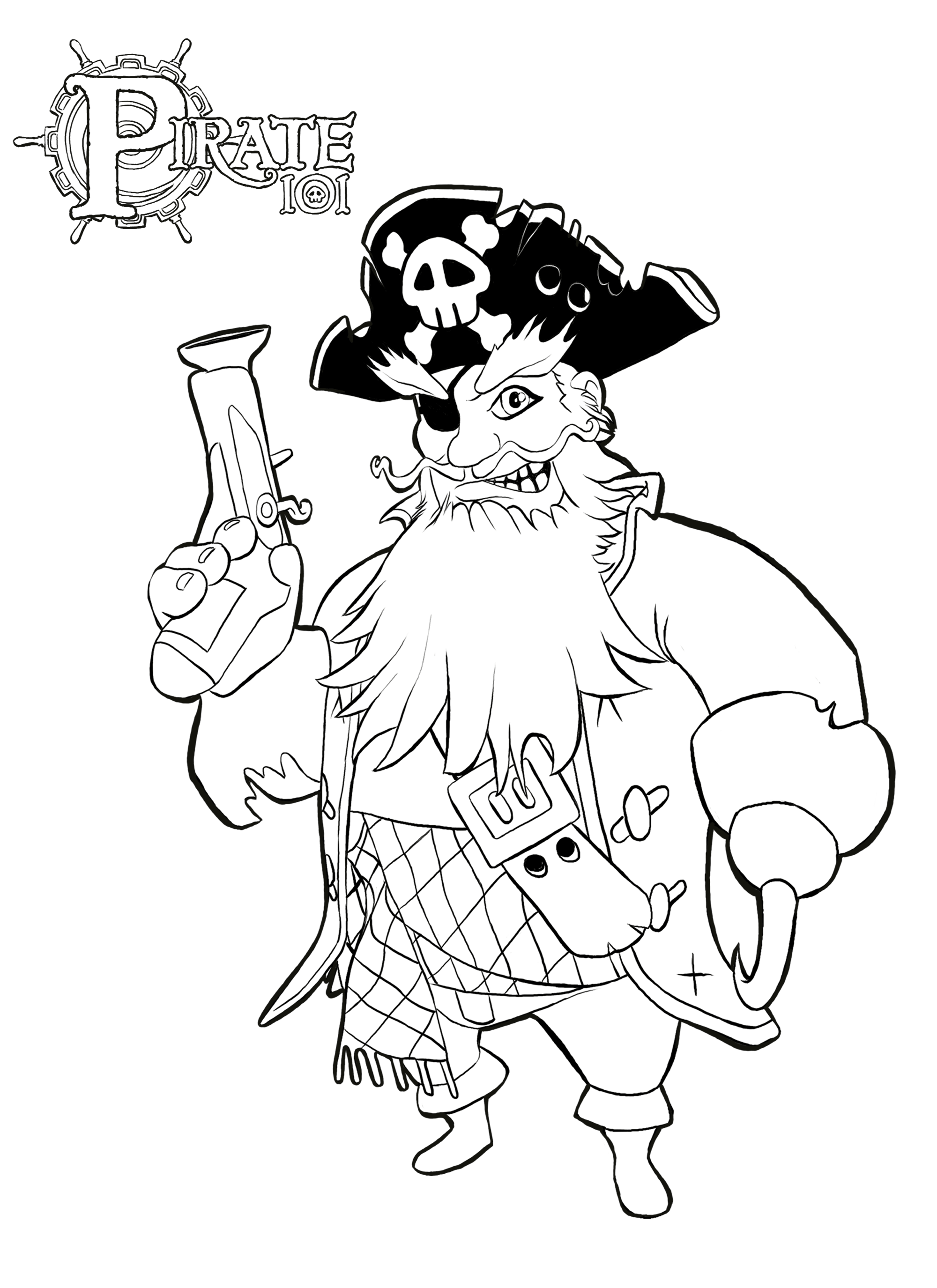 Pirate coloring pages free online game