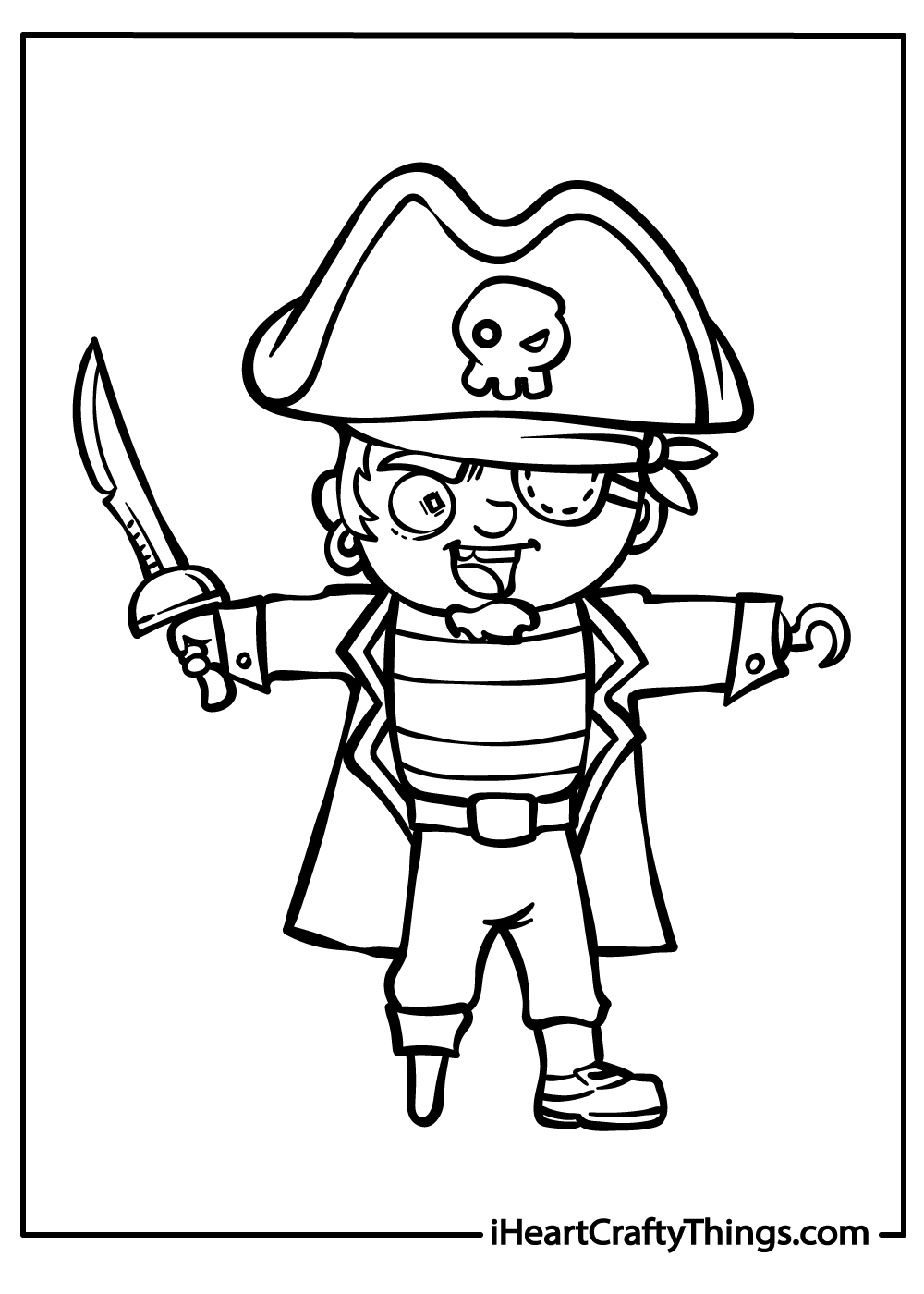 Pirates coloring pages free printables