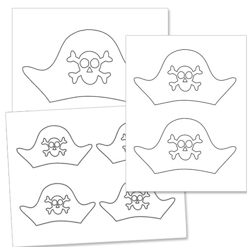 Free printable pirate hat template