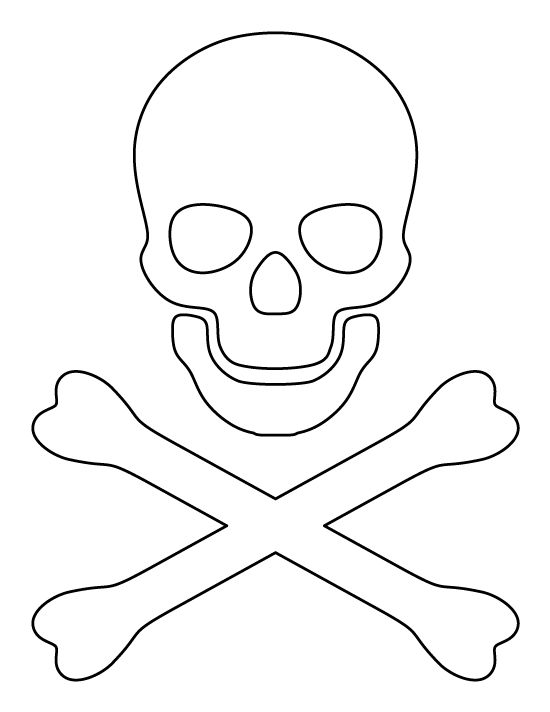 Printable crossbones template pirate crafts pirate theme pirate template