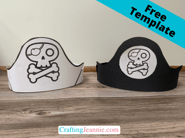 Pirate hat craft free template