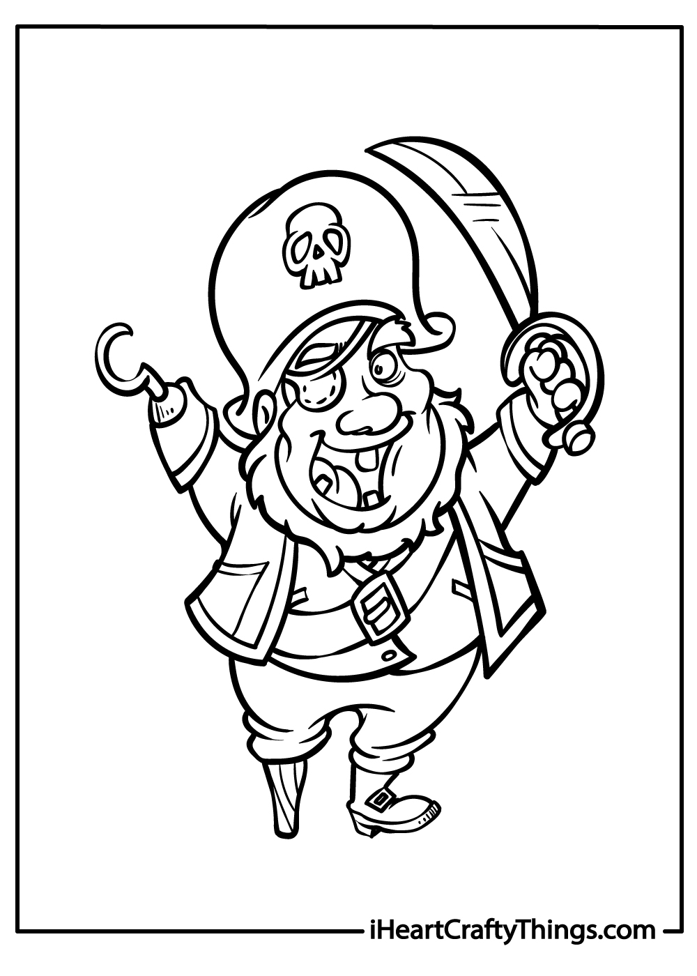 Pirates coloring pages free printables