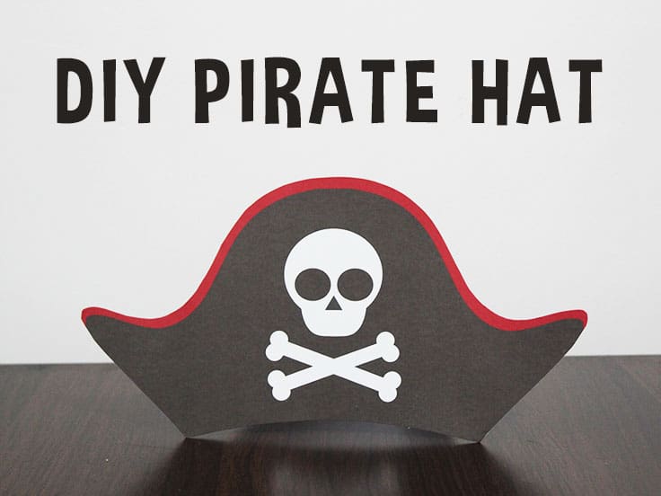 Printable pirate hat template for kids