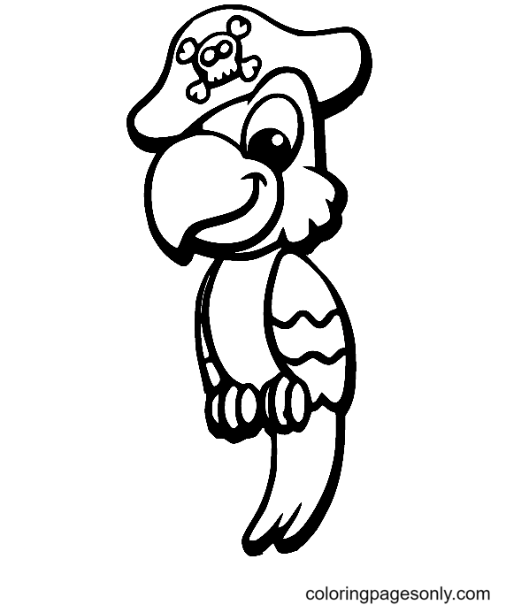 Parrot coloring pages printable for free download