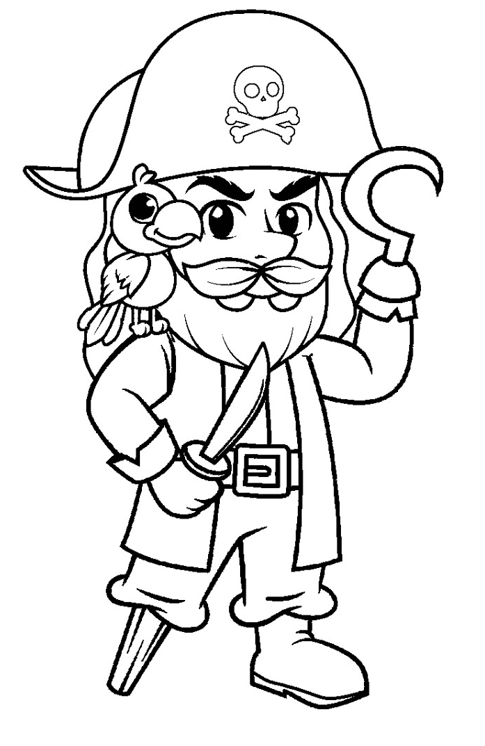 Pirate coloring pages printable for free download