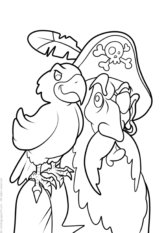 Pirates coloring pages