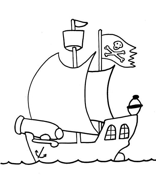 Pirate coloring pages