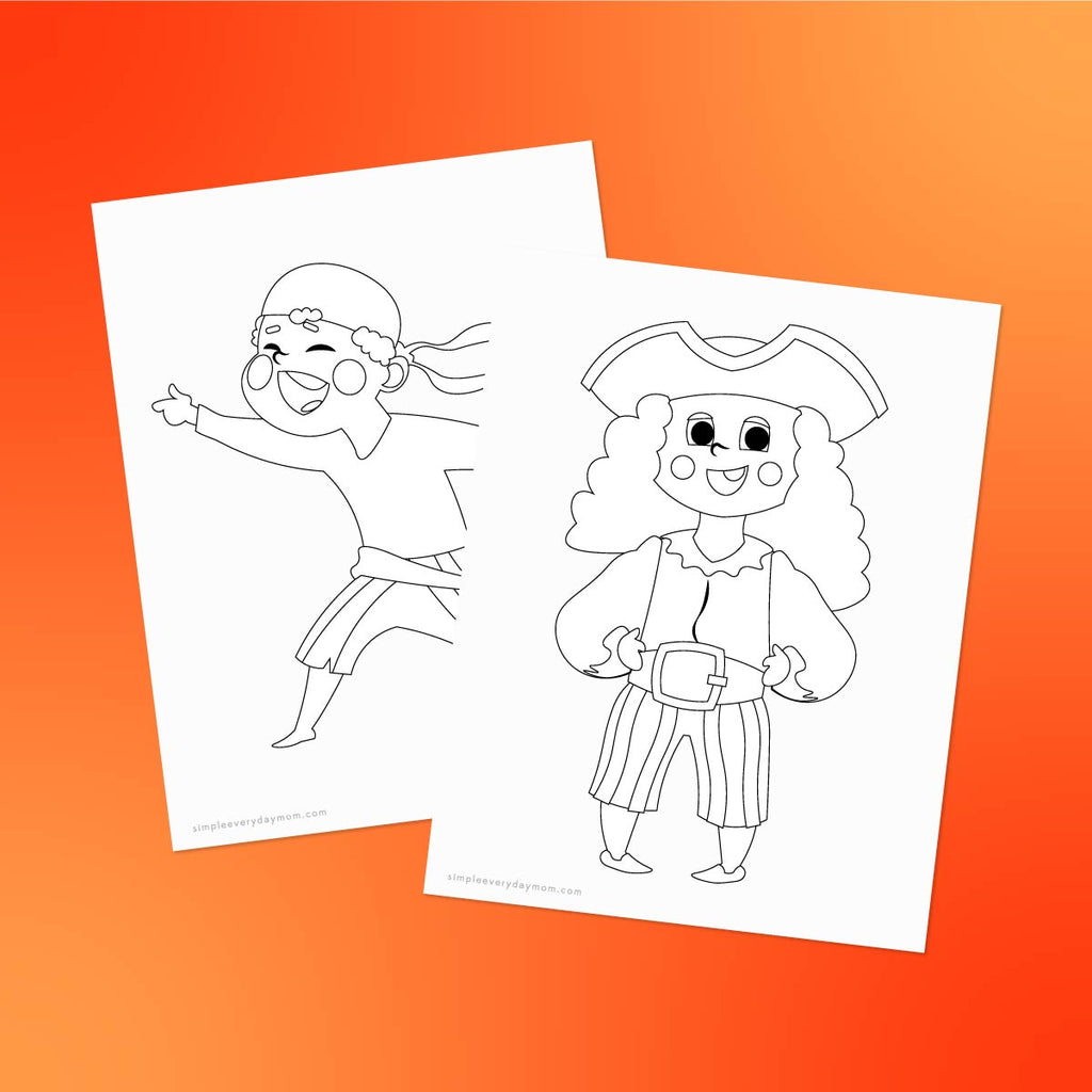 Printable pirate coloring pages â simple everyday mom