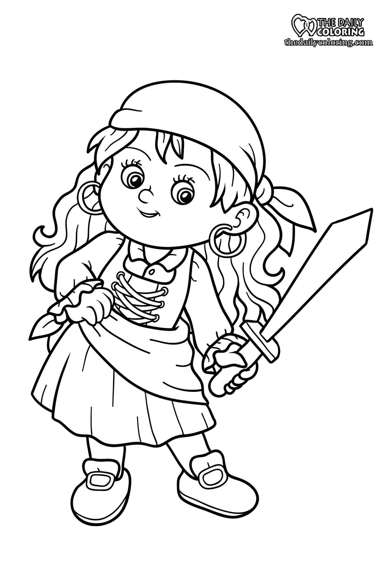 Pirate coloring pages