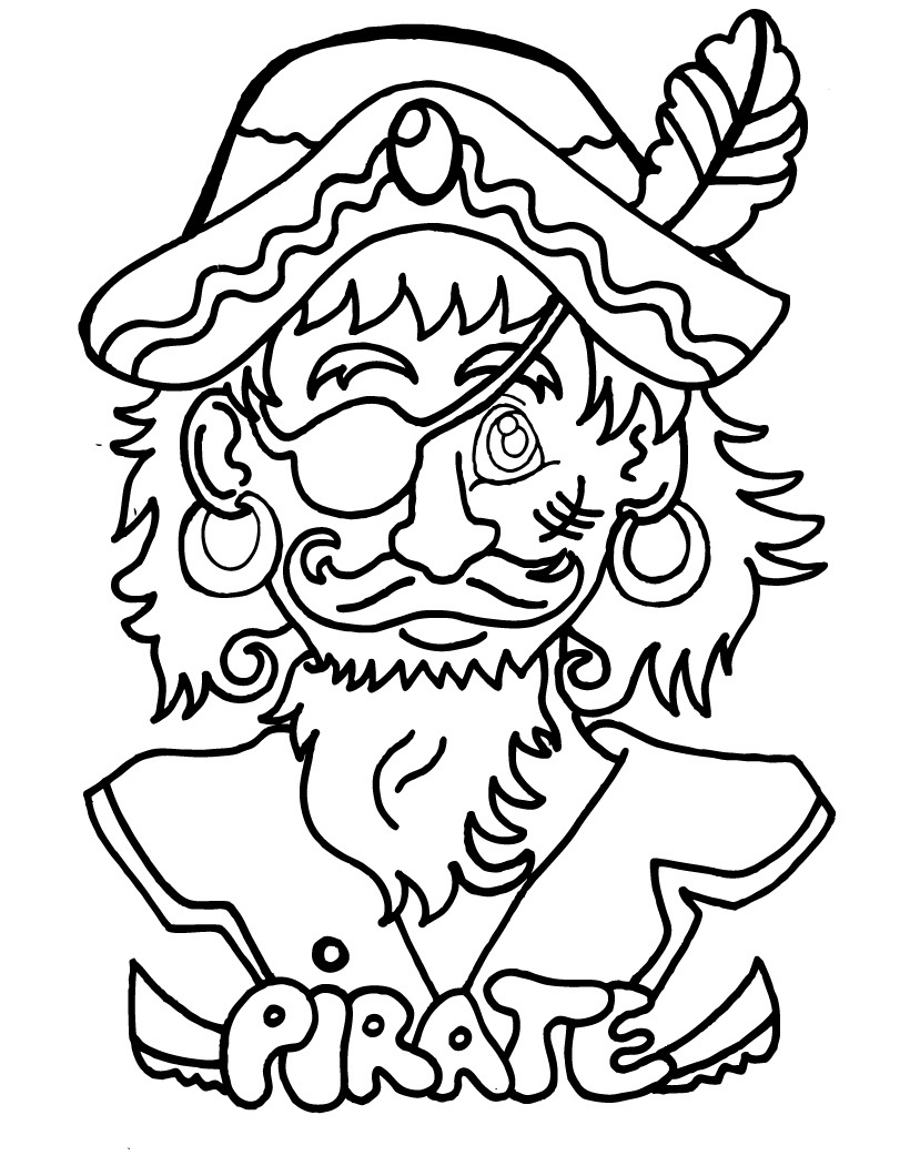 Free printable pirate coloring pages for kids