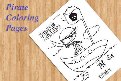 Pirate coloring pages