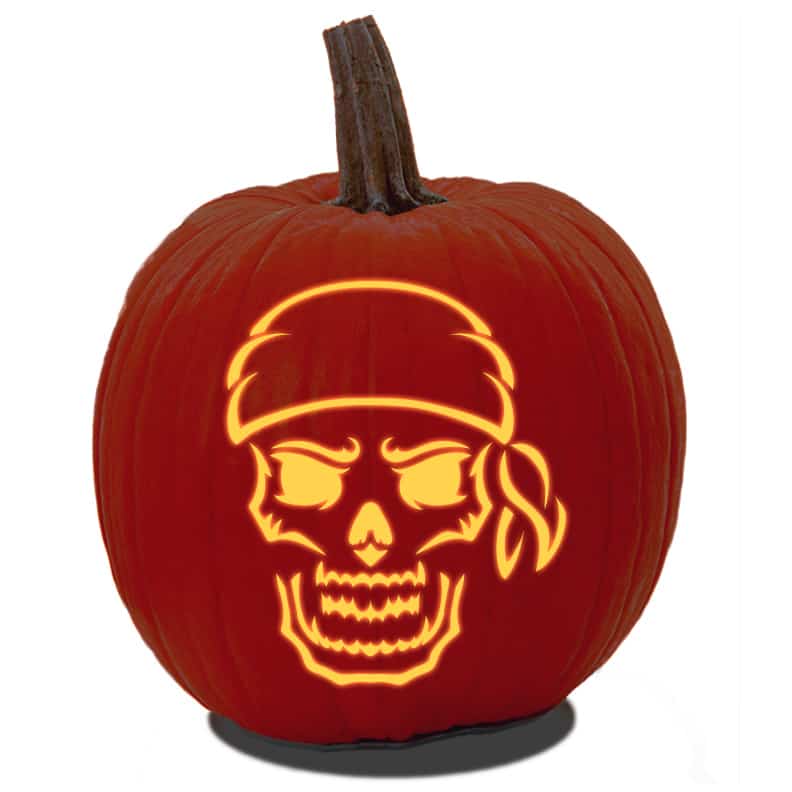 Free skull pumpkin carving patterns stencils