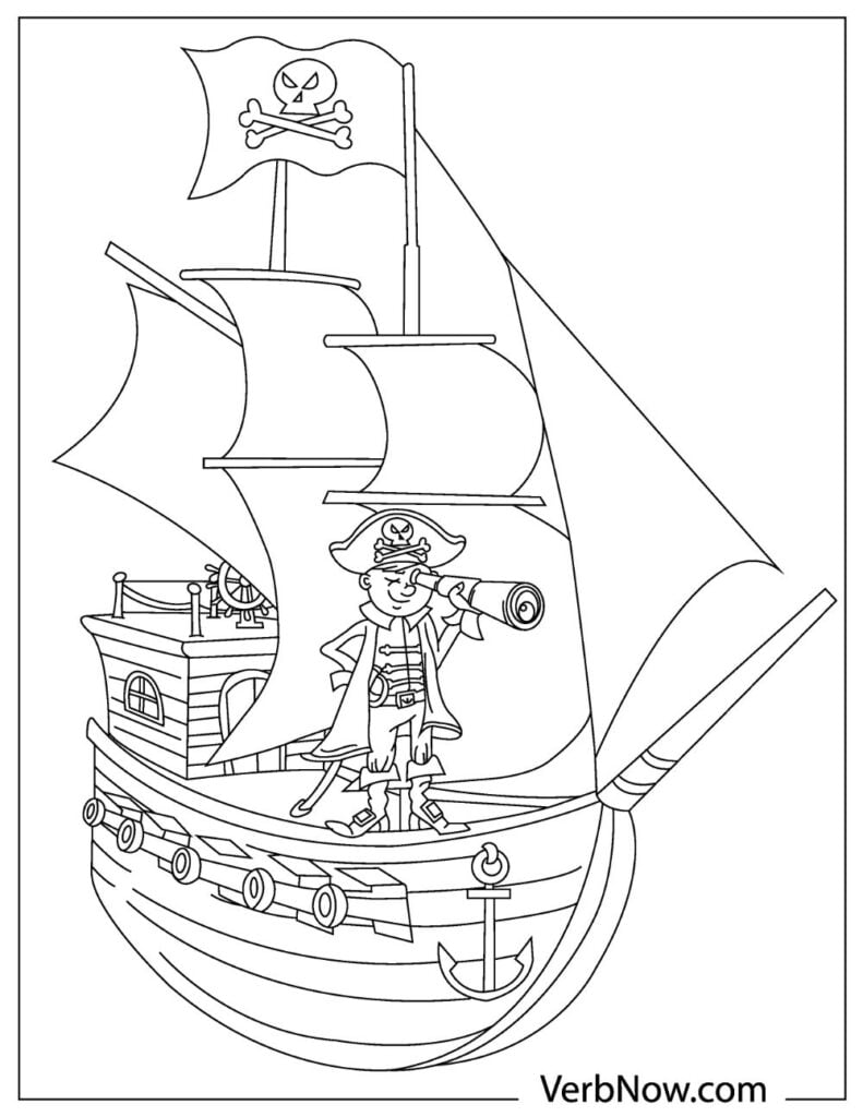 Free pirates coloring pages for download printable pdf