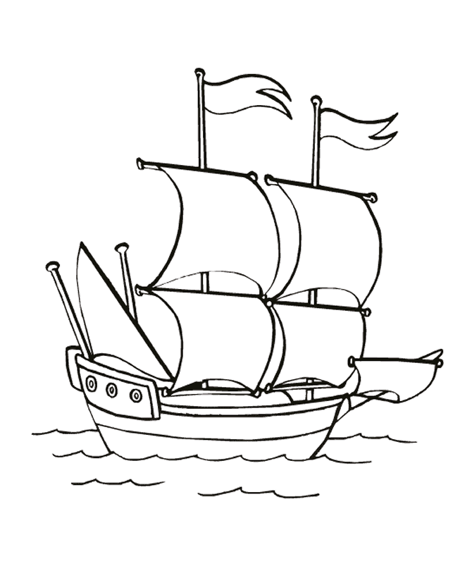 Bluebonkers portuguese caravel coloring pages