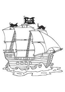 Pirate ship coloring page coloring pages for boys boat drawing coloring pages