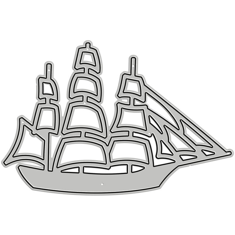 Pirate ship diy metal cutting dies for scrapbooking paper stencil and card making decoration new embossing craft no stamps