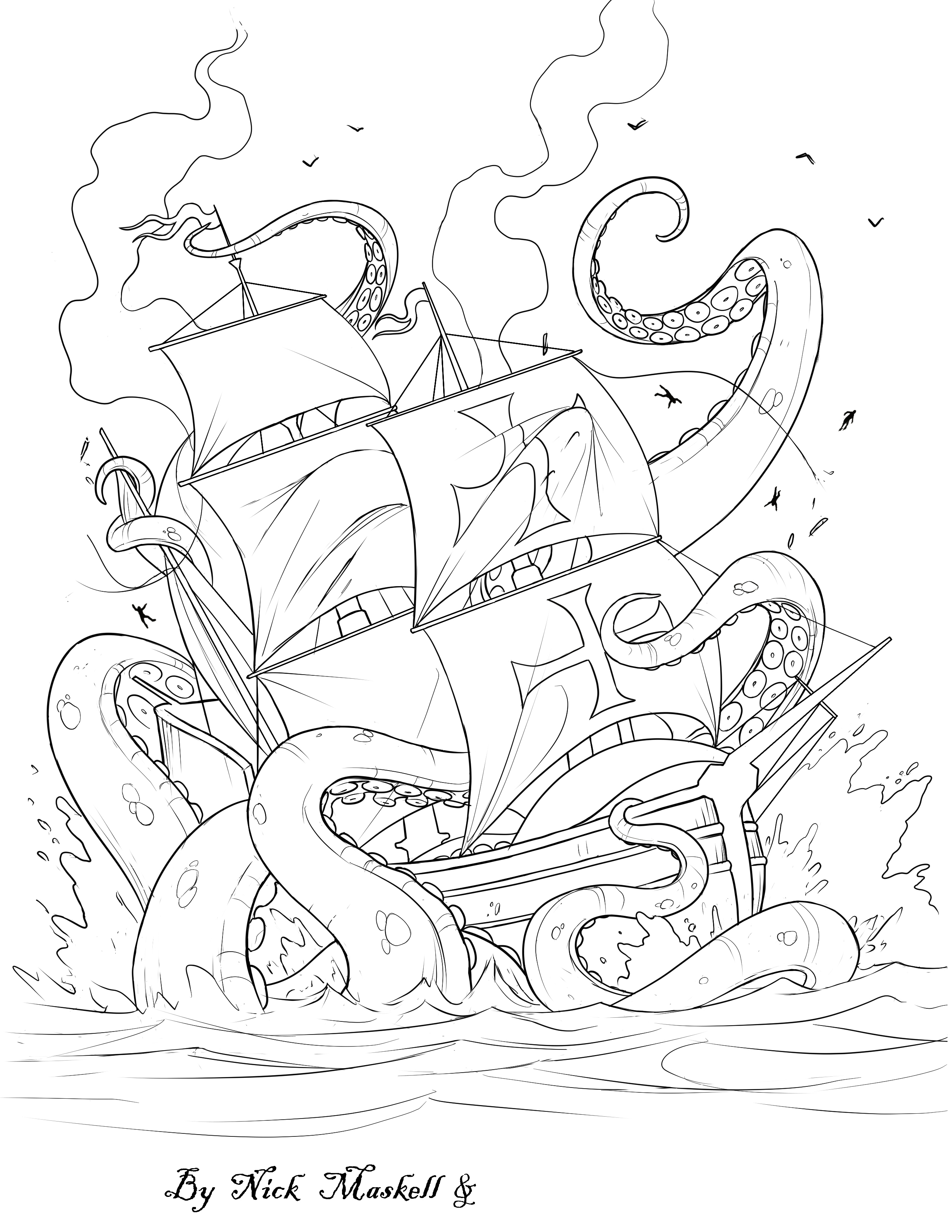 Free coloring pages â nick maskell