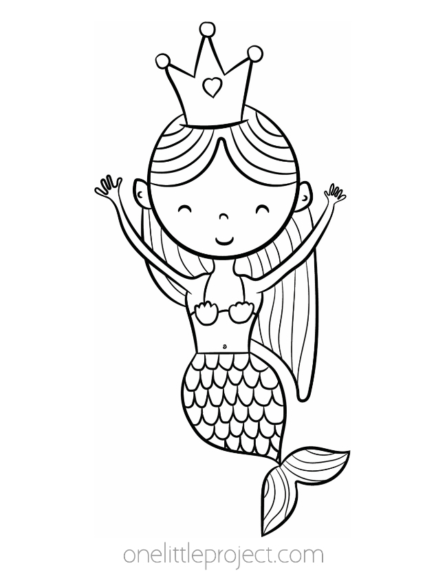 Free mermaid coloring pages printable mermaid coloring sheets