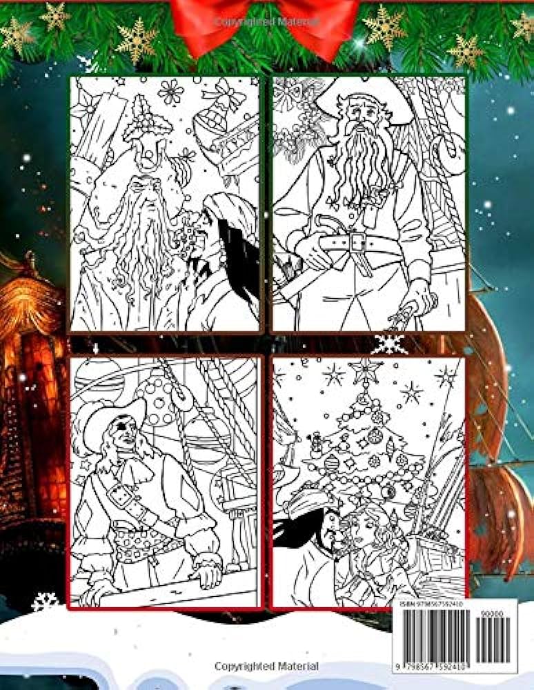 Pirates of the caribbean christmas coloring book pirates of the caribbean christmas crayola relaxation coloring books for adults with exclusive images walsh fabian books