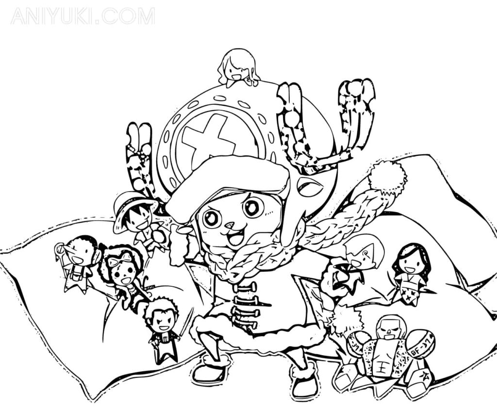 Tony tony chopper coloring pages printable for free download