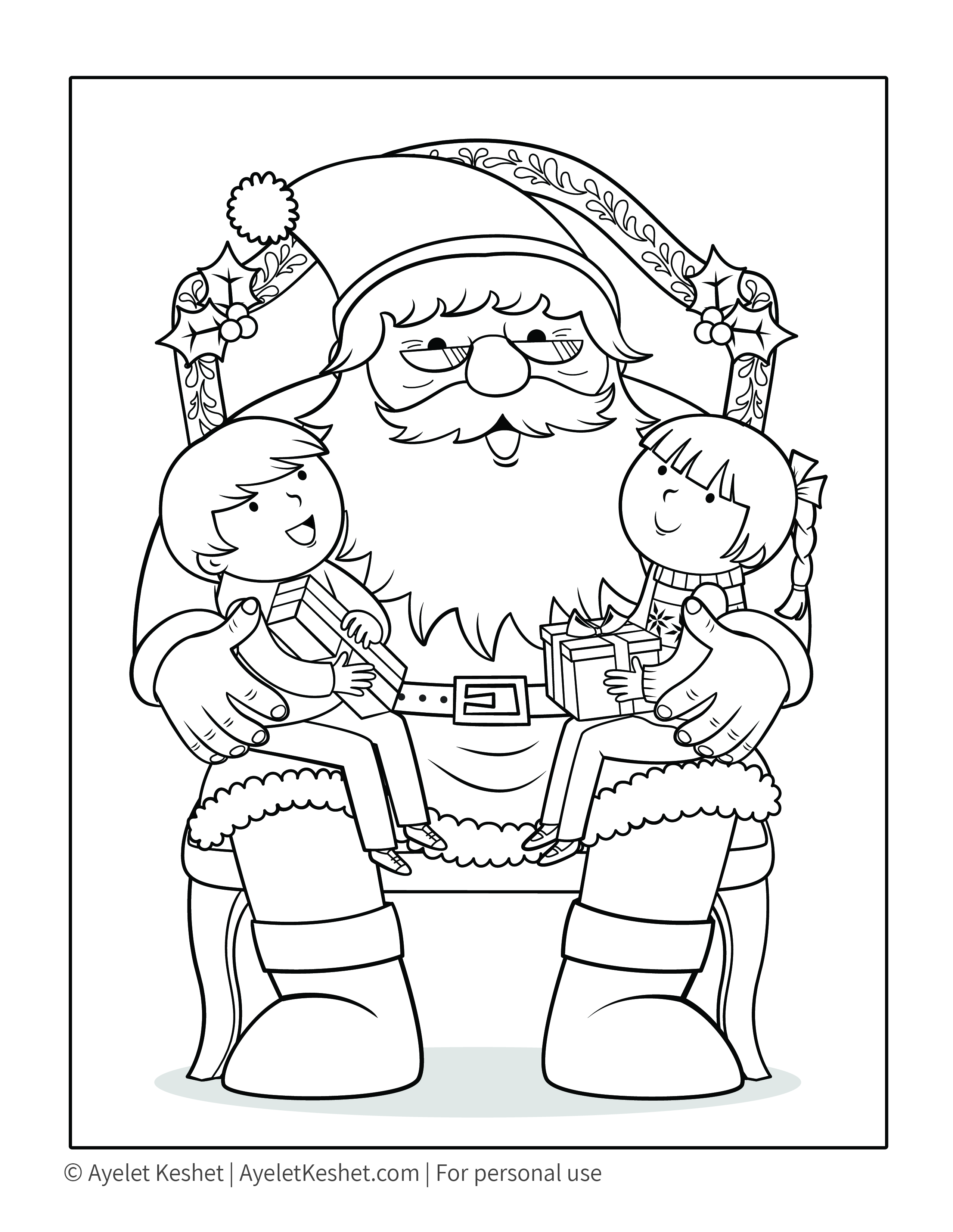 Free printable christmas coloring pages for kids