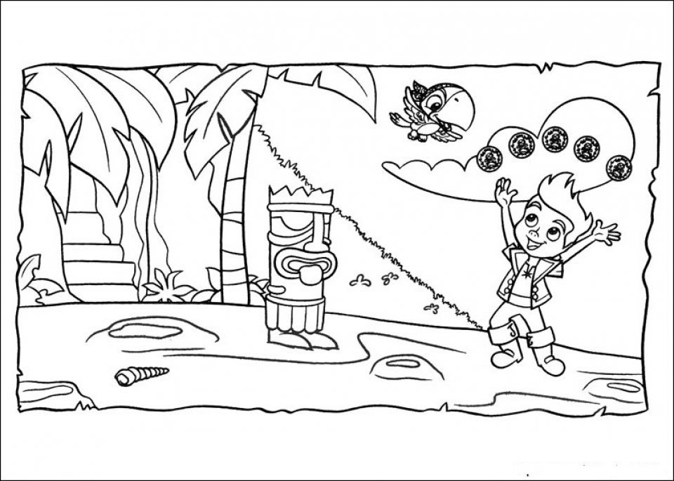 Free printable jake and the neverland pirates coloring pages