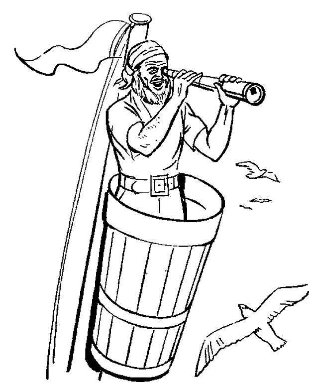 Free printable pirate coloring pages for kids