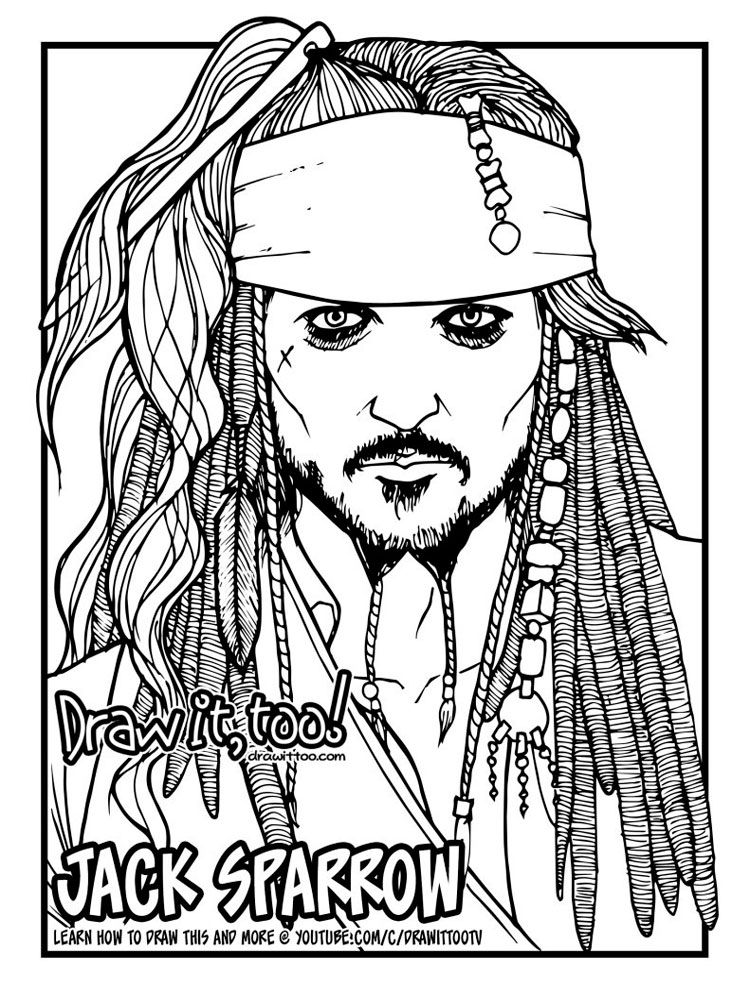 Jack sparrow coloring pages coloring pages pirates of the caribbean coloring pages inspirational