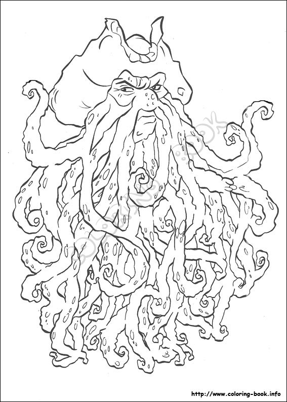 Pirates of the caribbean coloring picture