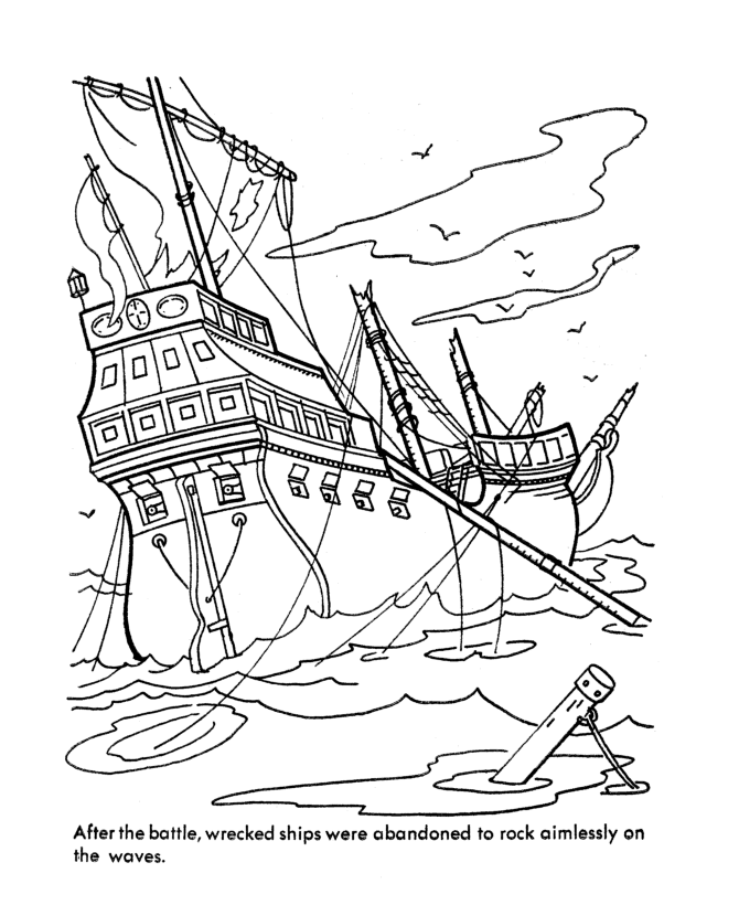 Bluebonkers caribbean pirates of the sea coloring pages